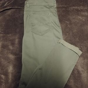 NY & C Soft Ankle Legging Army Green Jeans Pant 10